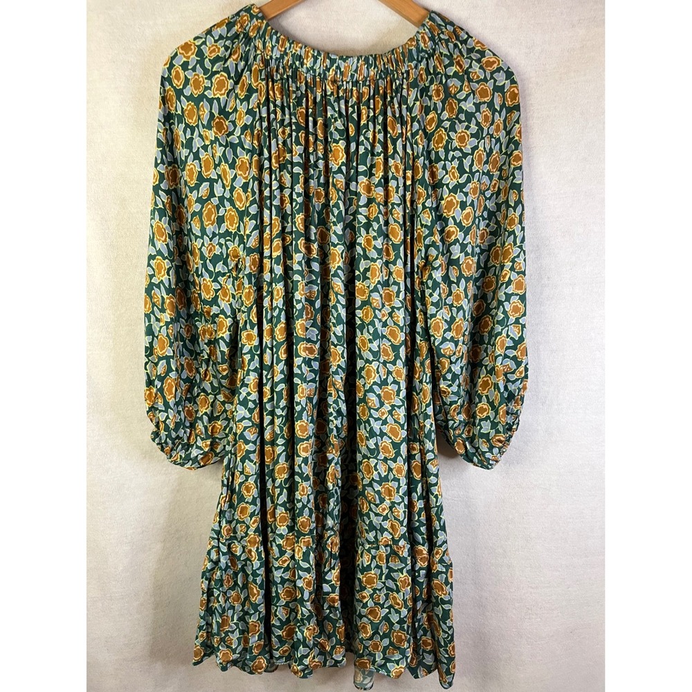 Anthropologie Omkia Mini Dress Balloon Sleeve Sz S - Picture 10 of 12
